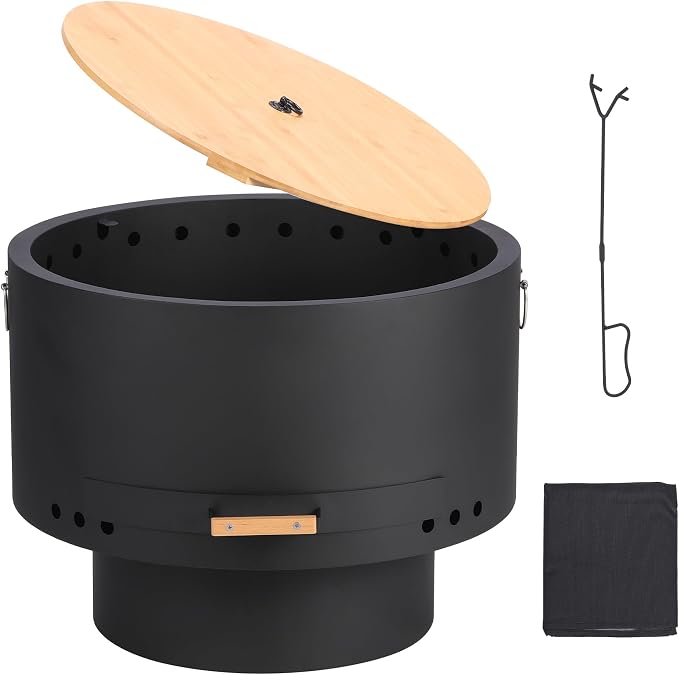 GarveeLife 26 in Smokeless Fire Pit - Image 9