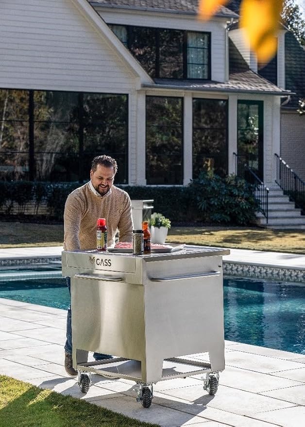 Package: Grill Accessory Storage System, Mobile Prep Station & Serving Cart | - Image 9