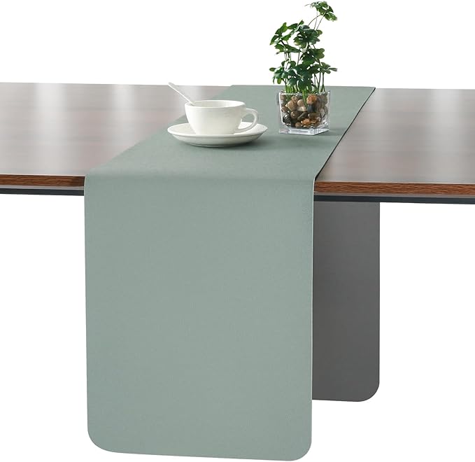Myir JUN Table Runner Double Sided Vinyl Runner Table 94 Inch Long Runner by MyirJUN