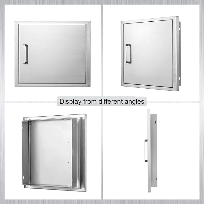 Outdoor Kitchen Door, 23 "W17 H Outdoor Kitchen Access Door, Stainless Steel - Image 7