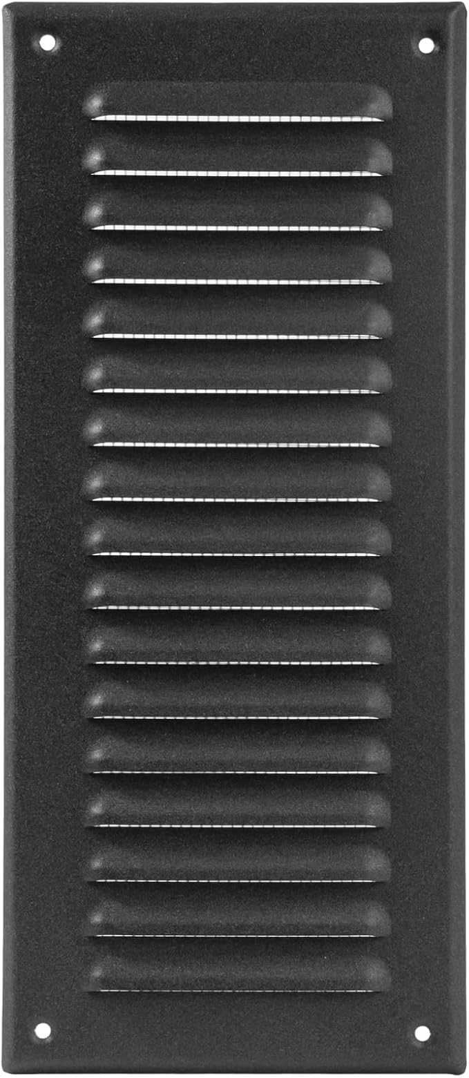 Square Ventilation Grille / 3" x 10" Inch Inside Measurement/Black Metal Air by Unknown