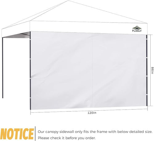 10x10 Pop Up Canopy Sidewall - Image 2