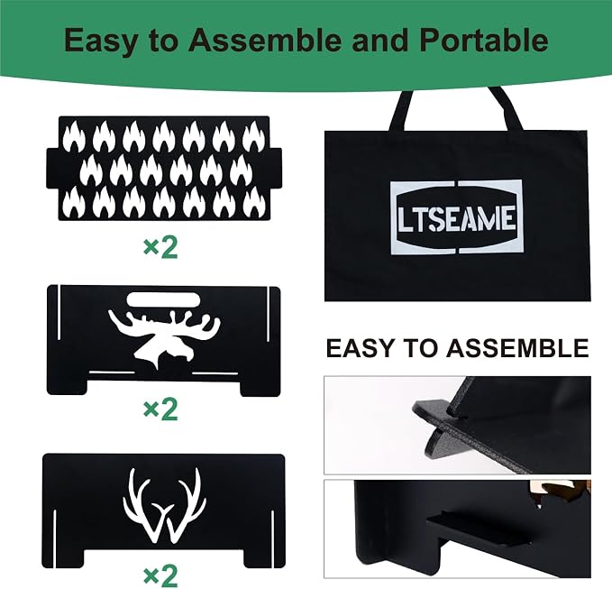 16.5 inch Portable Fire Pit - Image 4
