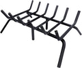 Fireplace Grate, Fireplace Log Holder, 21 inch-high Heavy Duty Solid Cast Iron by Luoieo