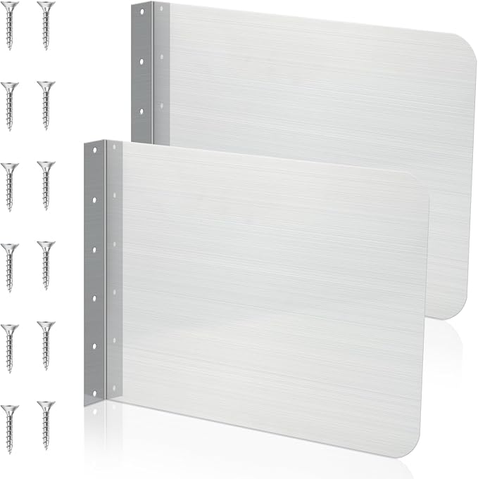 Therwen 2 Pcs Stainless Steel Side Splash Guard by Therwen