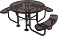 COATEDOUTDOORFURNITURE Heavy-Duty Portable Outdoor Picnic Table by CoatedOutdoorFurniture