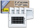 Fits 6x4 Duct Opening Steel Adjustable Air Supply Grille by Handua | Register by Handua