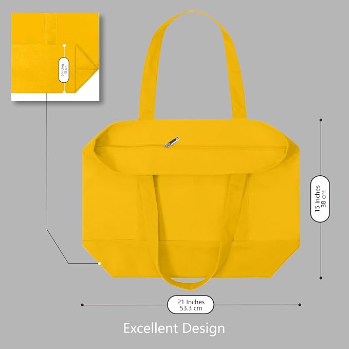 TOPDesign 1-Pack Canvas Tote Bags - Image 5
