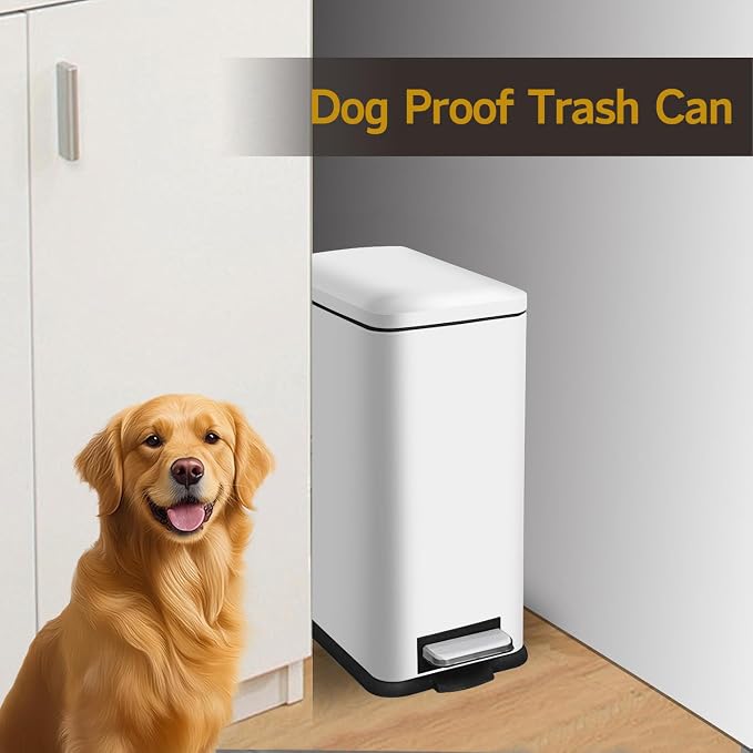 Bathroom Trash Can, 2.6 Gallon Trash Can - Image 7