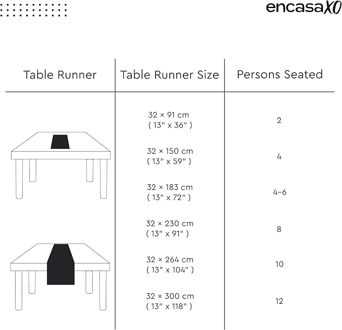Encasa XO Cotton Dining Table Runner | Buffalo Beige Checks | Size 13x36 in - Image 7
