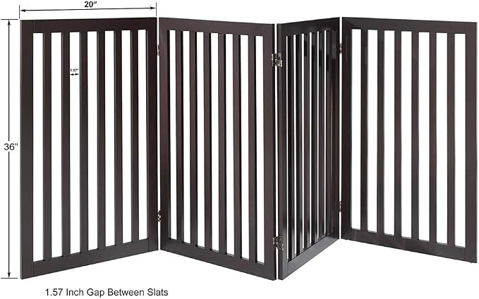 unipaws 36" H Free Standing Pet Gate - Image 4
