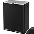 Arlopu 16Gal Dual Trash Can w/2 Built-in Box by Arlopu
