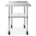 GRIDMANN Stainless Steel Table 30 in. x 24 in., NSF Commercial Kitchen Prep & by GRIDMANN