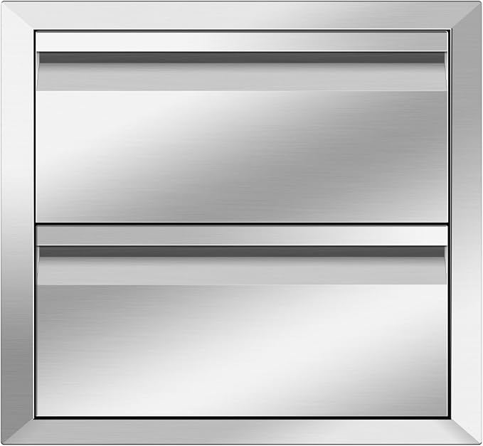 Pull Out Trash Drawer, Lower Sliding Rails Stainless Steel Roll Out Trash Bin - Image 8