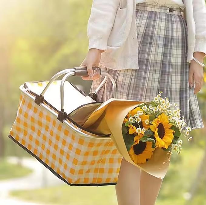 Insulated Picnic Basket Cooler Bag - Image 6