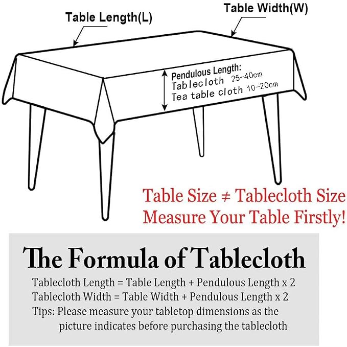 Pahajim Rustic Linen Tablecloth Cotton Waterproof Table Cloth - Image 6