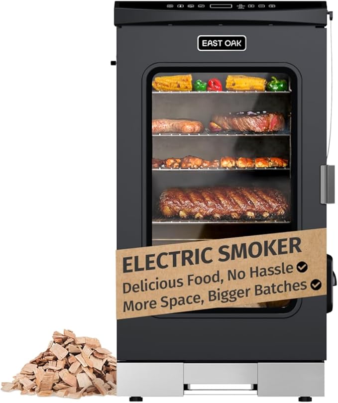 EAST OAK 30" Electric Smoker for Outdoors | Built-in Meat Probe & Up to 6× by EASTOAK