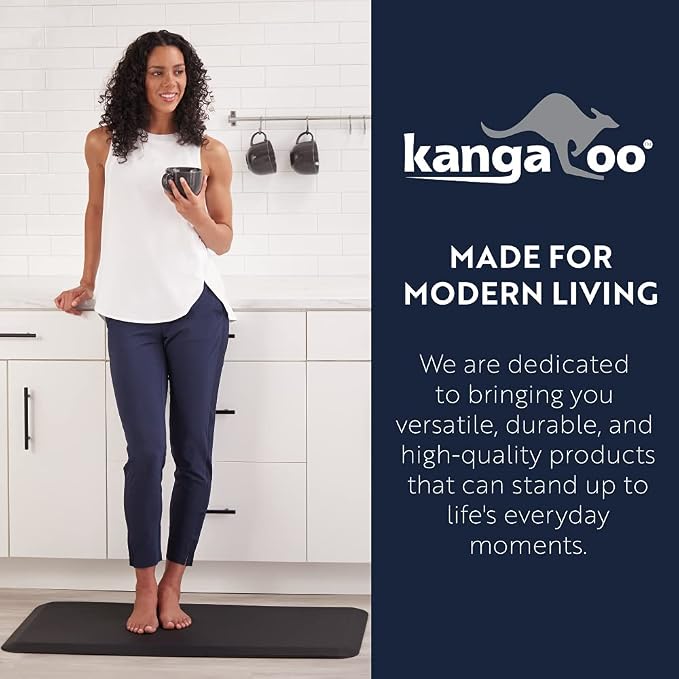 KANGAROO Thick Ergonomic Anti Fatigue Cushioned Kitchen Floor Mats, Standing - Image 9