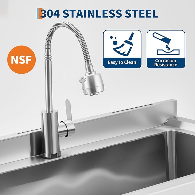 Stainless Steel Utility Sink, Adjustable Leg - Image 4