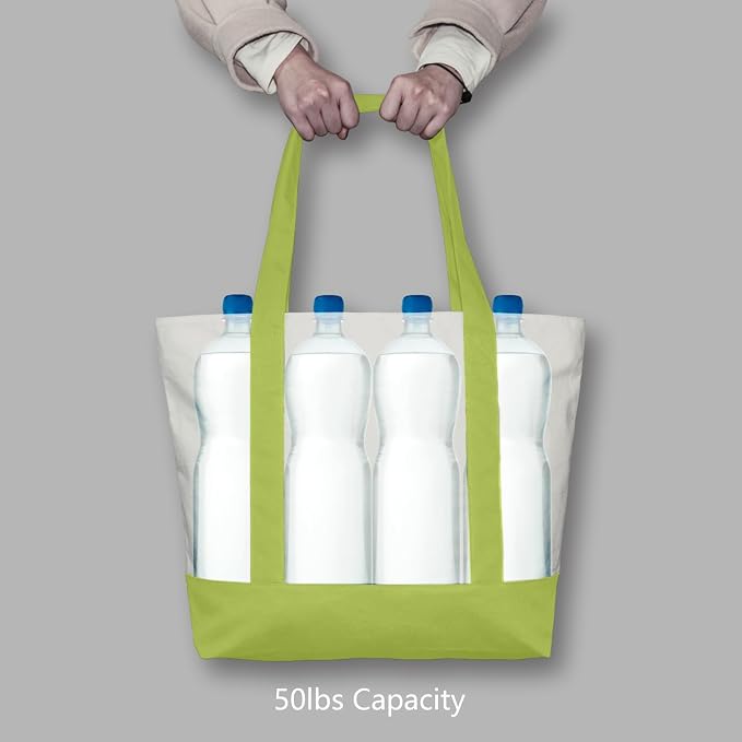 TOPDesign 3-Pack Canvas Tote Bags - Image 6