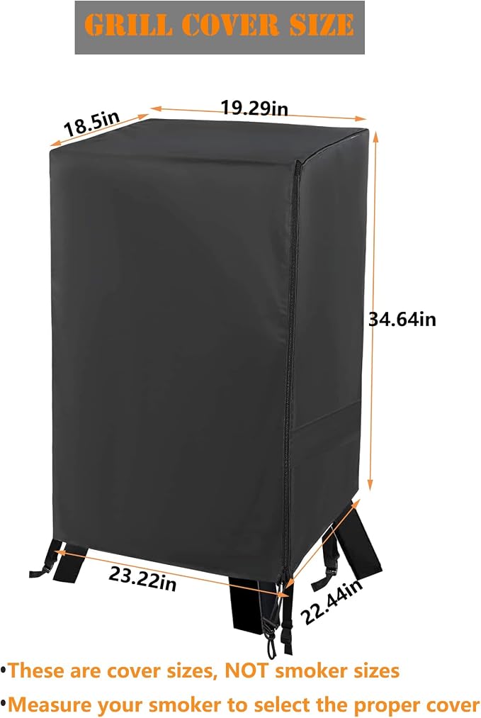 30 Inch Electric Smoker Cover for Masterbuilt and Pit Boss 2 Series Smokers - Image 2