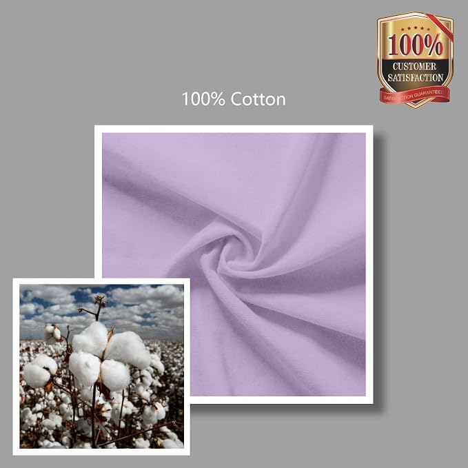 TOPDesign 6-Pack Economical 16"x15" Lavender Cotton Tote Bags, Lightweight - Image 7