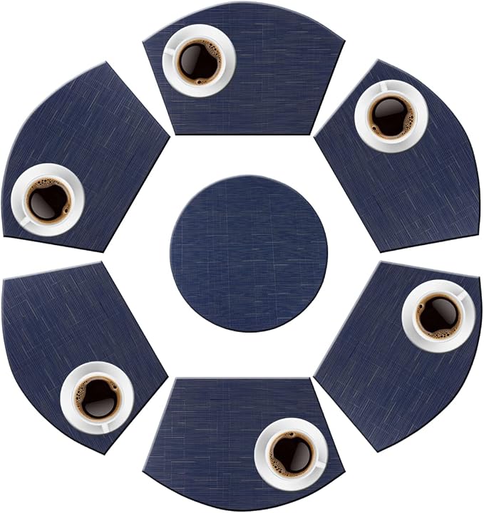PIGCHCY Wedge Shaped Placemats Set of 6 - Image 4