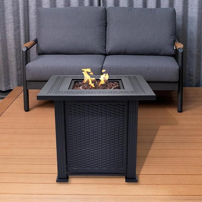 Lausanne Propane Fire Pit Table 28” Outdoor Firepit 50, 000 BTU Firepits - Image 4