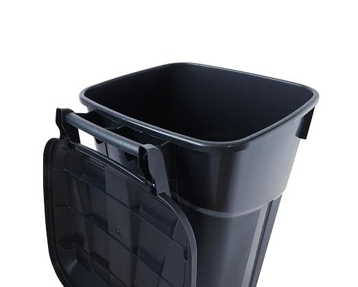 32 Gallon Heavy Duty Wheeled Plastic Garbage Can - Image 6