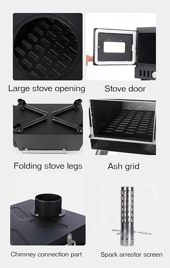 Wood Burning Stove, Portable Tent Stove - Image 5