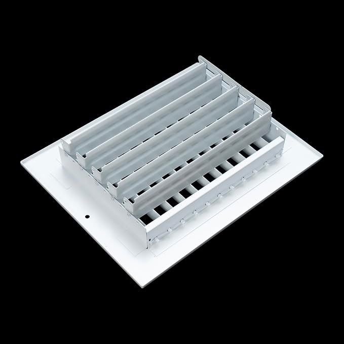 Fits 8x6 Duct Opening Steel Adjustable Air Supply Grille by Handua | Register - Image 6