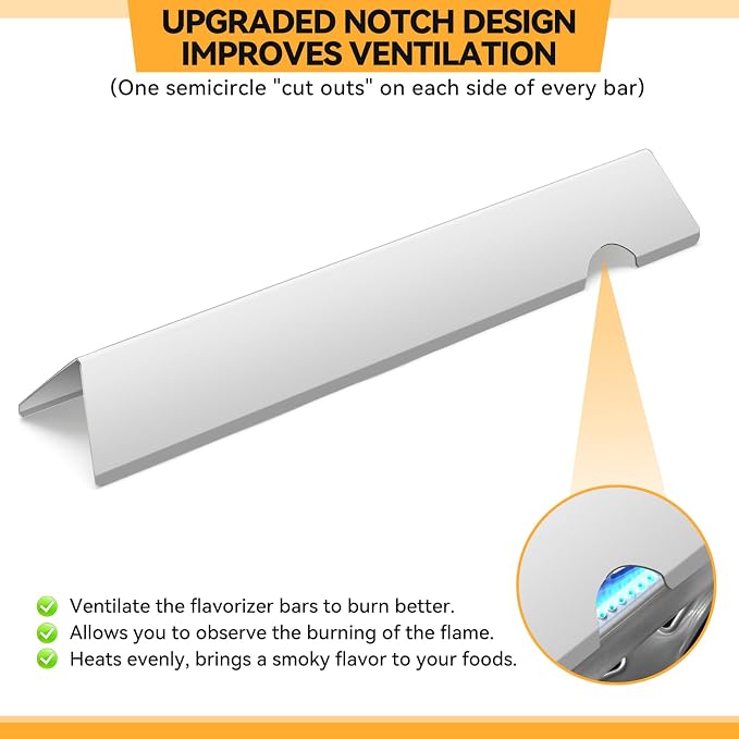 17.1" Stainless Steel Flavorizer Bars - Image 6