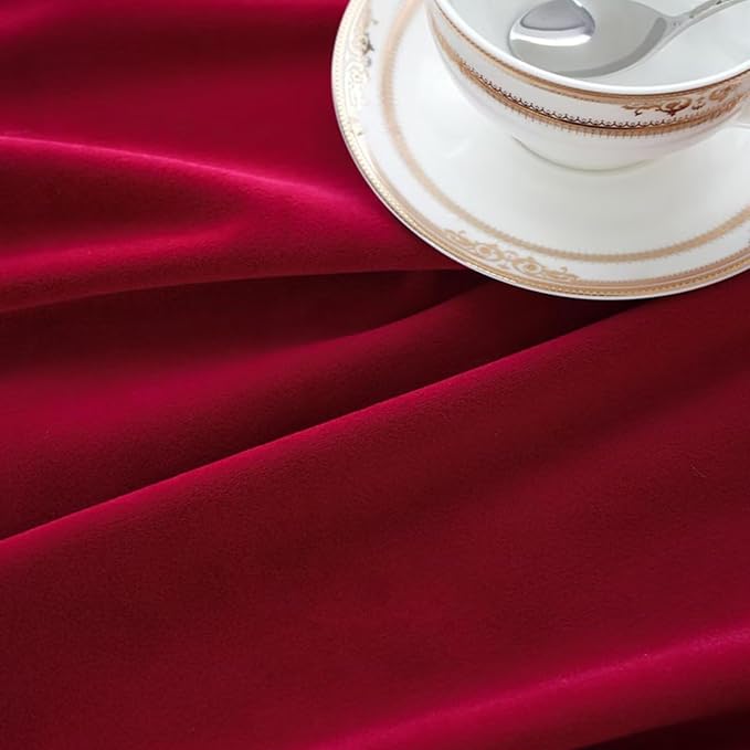 Rectangle Christmas Tablecloth, Waterproof Washable Luxurious Wool Velvet Table - Image 5