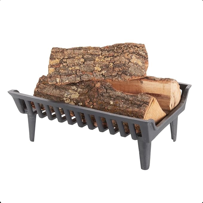 20 inch Fireplace Grate Heavy Duty, Cast Iron Fire Grate by UBACKS