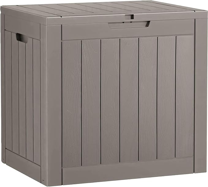 31 Gallon Outdoor Storage Deck Box Waterproof, Garden Tool, Backyard Cushion by WTFGO