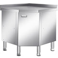 KINGBO Stainless Steel Corner Cabinet Heavy Duty Prep Table by KINGBO