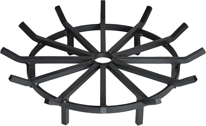 SteelFreak Super Heavy Duty Wagon Wheel Firewood Grate by SteelFreak