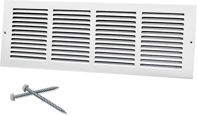 20"W x 6"H Steel Return Air Grille, Air Return Vent Cover by Howeall