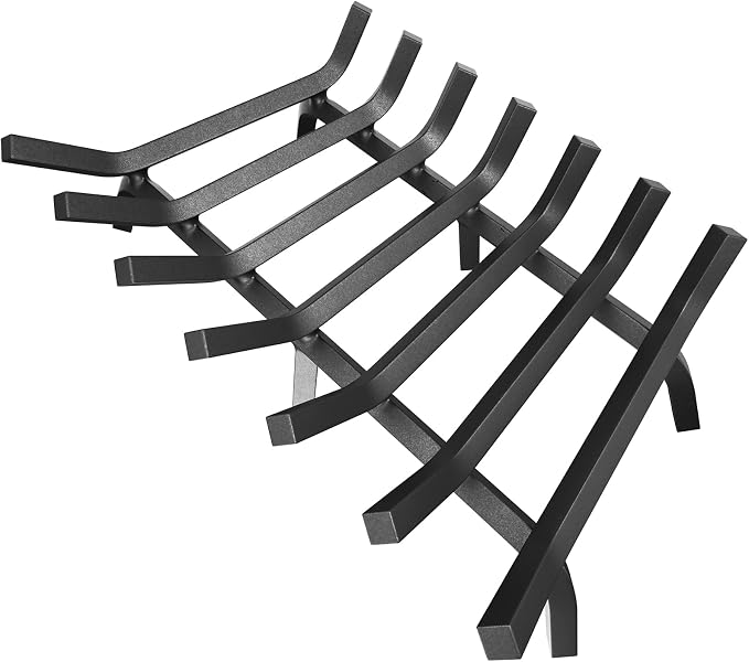 Mr IRONSTONE Fireplace Grate 30 inch Solid Steel Heavy Duty Firewood Log by MrIRONSTONE