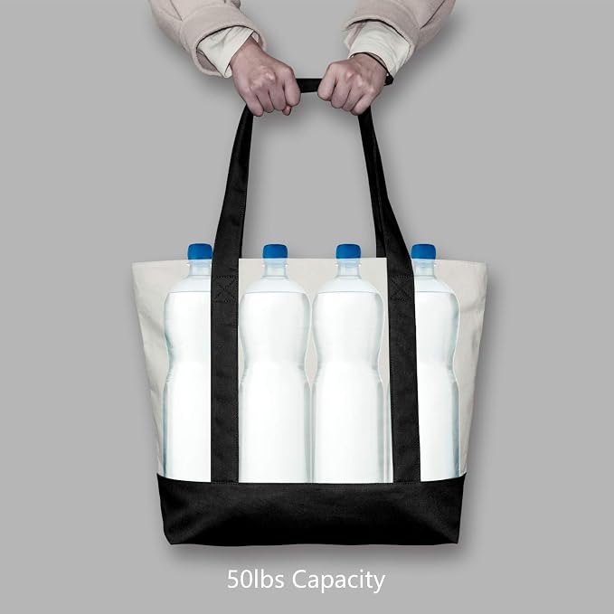 TOPDesign 30-Pack Canvas Tote Bags - Image 6