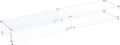 Celestial 53.25" x 11" x 6" Wind Guard, fits Celestial 48” x 6” Fire Pit Burner by CelestialFireGlass