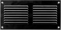 Repa Market 8x4 Inch Air Vent Cover/Black Galvanized Steel Louvered Grill Cover by RepaMarket