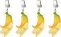 TwoFish Home Set of 4 Resin Banana Tablecloth Weights Clips Handicraft Banana by TwoFishHomeFashionLLC