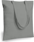 TOPDesign 12-Pack Economical 16"x15" Light Grey Cotton Tote Bags, Lightweight by TOPDesign