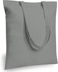 TOPDesign 6-Pack Economical 16"x15" Light Grey Cotton Tote Bags, Lightweight by TOPDesign
