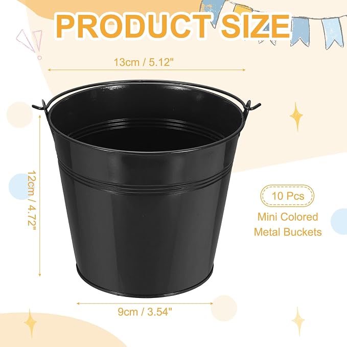 Small Metal Buckets, Mini Buckets - Image 2