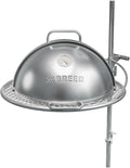 Breeo Grill Dome and Outpost Grill Bundle – Hinged Stainless Steel Dome by Breeo