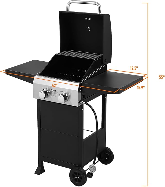 ROVSUN 2-Burner Propane Gas BBQ Grill - Image 6