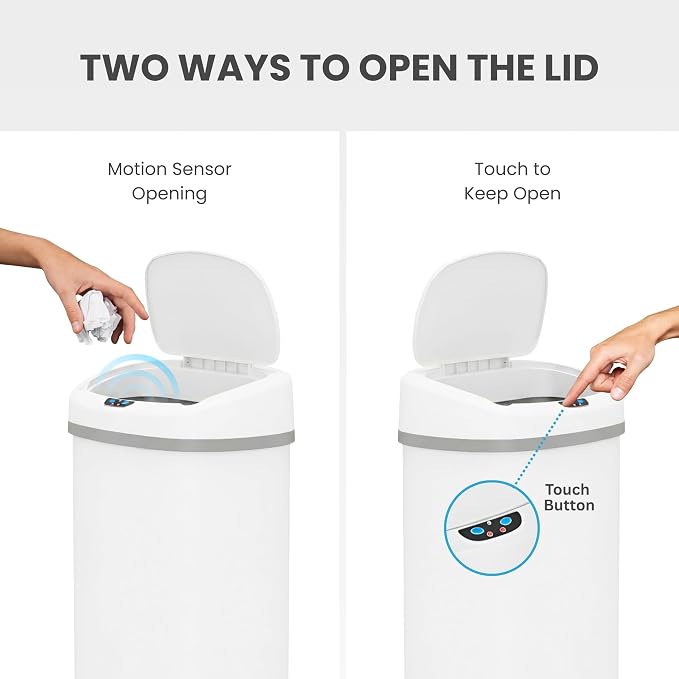 iTouchless 13 Gallon Automatic Sensor Trash Can - Image 3