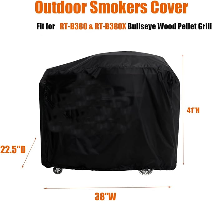 Grill Cover for RT-B380 & RT-B380X Bullseye Deluxe, Waterproof Outdoor Covers - Image 3